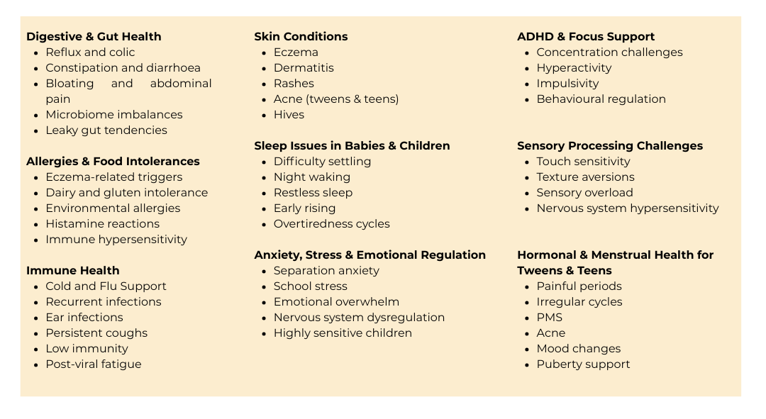 Kids naturopathy and acupuncture treatments